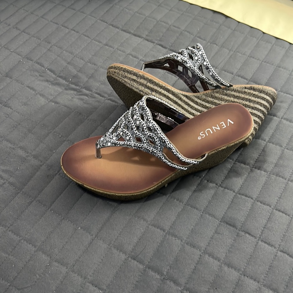 Darling bedazzled sandals by Venus!